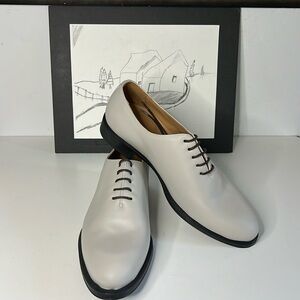 Hockerty Wholecut Oxford Off White Leather Shoes Men’s Size US 9